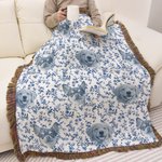 Personalizada Floral Foto Mascota Suave Borla Manta con Nombre Decoración del Hogar Navidad Cumpleaños Regalo para Pet Lover