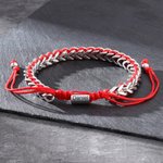 Personalisierte dünne Linie einstellbare Edelstahl geflochtene Seil Armband mit Namen Geburtstag Jahrestag Geschenk für Freund Familie