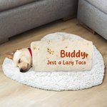 Henkilökohtainen hauska Tortilla pehmeä lemmikkieläinten heittopeitto, jossa on nimi ja teksti Home Decor syntymäpäivä joululahja kissan koiran lemmikkieläinten ystäville