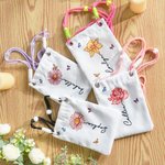 Henkilökohtainen Syntymä Kukka Perhonen Crossbody Matkapuhelin laukku nimi Travel Ostokset tarvikkeet Syntymäpäivä lahja naisille