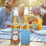 Personalisierte Trachten Bier Dosenkühler für 355–475 ml Dosen mit Namen Oktoberfest Dekoration Grillparty Geschenk für Familie