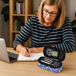 Personalized Abstract Graffiti Large Capacity Multi-Compartment Pencil Case with Name Back to School Birthday Gift for Student Teacher Artist