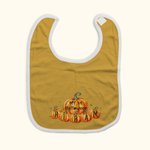 Personalized Pumpkin My 1st Halloween 100% Cotton Baby Bib with Name Halloween Holiday Party Gift for Newborns