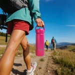 Gepersonaliseerde gegraveerde naam 18 oz geïsoleerde waterfles met handvat en rietje terug naar school verjaardag reiscadeau voor kinderen vrienden familie