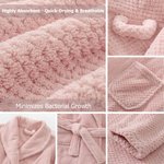 Personalized Absorbent Fluffy Cartoon Dinosaur Cat Pineapple Pattern Embroidered Kid Flannel Bathrobe with Name Birthday Gift for Boys Girls