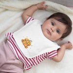 Personalized Pumpkin My 1st Halloween 100% Cotton Baby Bib with Name Halloween Holiday Party Gift for Newborns