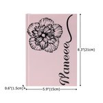 Gepersonaliseerd Geboortebloem Veelkleurig A5 Dagboek Notitieboekje met Naam Dagelijkse Kantoorbenodigdheden Verjaardagscadeau voor Vrouwen Meisjes