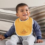 Personalized Pumpkin My 1st Halloween 100% Cotton Baby Bib with Name Halloween Holiday Party Gift for Newborns