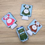 Personalisierte Trachten Bier Dosenkühler für 355–475 ml Dosen mit Namen Oktoberfest Dekoration Grillparty Geschenk für Familie