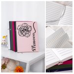 Gepersonaliseerd Geboortebloem Veelkleurig A5 Dagboek Notitieboekje met Naam Dagelijkse Kantoorbenodigdheden Verjaardagscadeau voor Vrouwen Meisjes