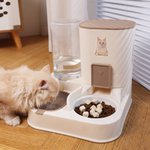 Personalized Pet Photo Automatic 2-in-1 Gravity Pet Feeder and Water Dispenser with Name Daily Use Birthday Gift for Pet Owners