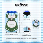 Personalisierte Trachten Bier Dosenkühler für 355–475 ml Dosen mit Namen Oktoberfest Dekoration Grillparty Geschenk für Familie