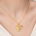 Collana personalizzata in argento sterling con nome inciso da 1 a 6 pietre di nascita regalo per la festa della mamma per nonna per donne