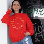 Personalised Funny Clock T-shirt Sweatshirt with Name and Text Birthday Christmas Gift for Family Friends