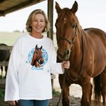 Gepersonaliseerd Ruitjes Foto 100% Katoen Oversized Zachte Lange Mouw Shirt met Naam Dagelijks Dragen Verjaardagscadeau voor dierenliefhebbers