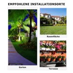 Personalisiertes Regenbogen Katze Hund Pfotenabdruck Solar Gartenlicht mit Namen Text Datum Erinnerung Trauergeschenk für Tierbesitzer Tierliebhaber