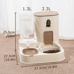 Personalized Pet Photo Automatic 2-in-1 Gravity Pet Feeder and Water Dispenser with Name Daily Use Birthday Gift for Pet Owners