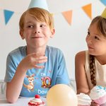 Personalisierte niedlichen Löwen Hund Tiere 100% Baumwolle Baby Bodysuit Kind T-Shirt mit Namen Jahrestag Geburtstag Geschenk für Babys Kinder