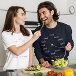 Personalised Funny Clock T-shirt Sweatshirt with Name and Text Birthday Christmas Gift for Family Friends