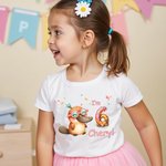 Personalisierte niedlichen Löwen Hund Tiere 100% Baumwolle Baby Bodysuit Kind T-Shirt mit Namen Jahrestag Geburtstag Geschenk für Babys Kinder