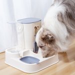 Personalized Pet Photo Automatic 2-in-1 Gravity Pet Feeder and Water Dispenser with Name Daily Use Birthday Gift for Pet Owners