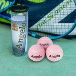 Palline da tennis personalizzate con nome ad alta elasticità confezione singola da 3 palline per allenamento regalo per appassionati di tennis