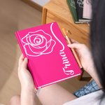 Gepersonaliseerd Geboortebloem Veelkleurig A5 Dagboek Notitieboekje met Naam Dagelijkse Kantoorbenodigdheden Verjaardagscadeau voor Vrouwen Meisjes