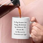 Gepersonaliseerde Geboorte Bloem 11 oz 15 oz Keramische Koffiemok met Naam Datum en Tekst Verjaardag Verjaardag Cadeau voor Familie Vrienden