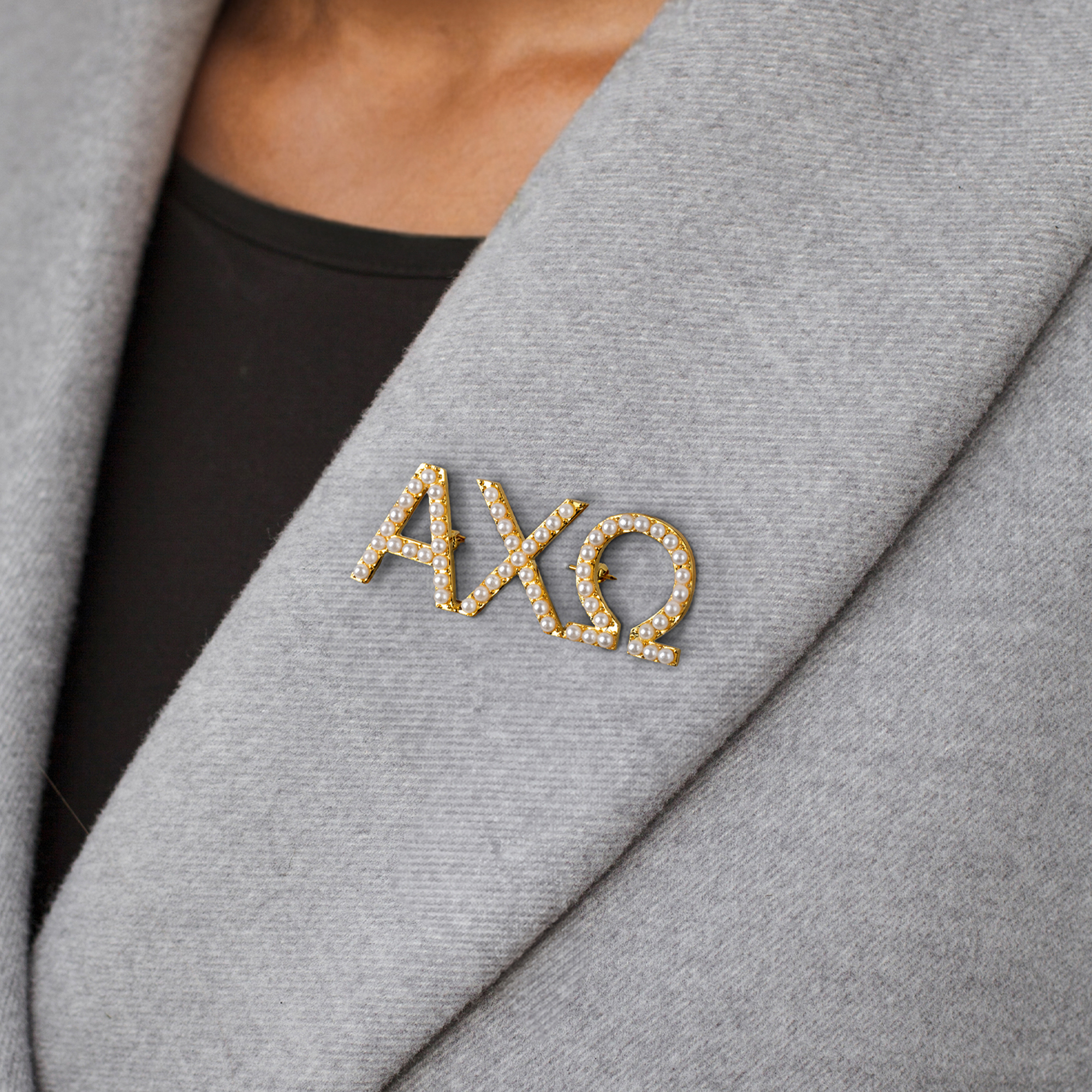 Broche de sororité personnalisée avec lettre grecque Accessoires de sororité Cadeau de cérémonie d'initiation pour la sœur | Callie × Affinity Licensing