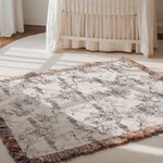 Personalized Winnie the Pooh Style Floral Soft Tassel Blanket with Name Birthday Anniversary Gift for Boys Girls