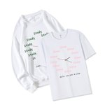 Personalised Funny Clock T-shirt Sweatshirt with Name and Text Birthday Christmas Gift for Family Friends