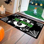 Personalized Halloween Theme Spider Web Design Multicolor Non-Slip Doormat with Name and Initial Home Decor Halloween Gift for Family