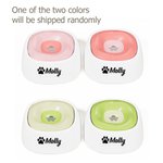 Personalised Bone Paw Heart Floating Disk Spill Proof Water Bowl with Name Daily Supplies Birthday Gift for Pet Lovers