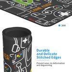 Personalized Game Elements Anti-Slip Mouse Pad with Name Back to School Birthday Gift for Students Game Lovers