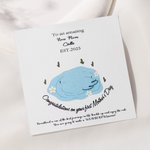 Personalized New Mom and Baby Swan Necklace with Birthstone and Card Birthday Anniversary Christmas First Mother's Day Gift for Women