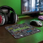 Personalized Game Elements Anti-Slip Mouse Pad with Name Back to School Birthday Gift for Students Game Lovers