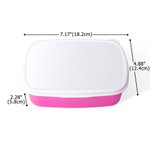 Personalised Multicolor Cartoon Character Crayon Food-Grade Safe Lunch Box with Name Daily Use Back to School Birthday Gift for Boys Girls