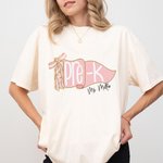 Henkilökohtainen viiri lippu kukka Bow Design pehmeä 100% puuvilla T-paita nimi ja Grade Syntymäpäivä takaisin kouluun lahja tytöille opettajille