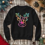 Personalized Cute Elk T-shirt Sweatshirt Hoodie with Name Christmas Gift for Family Friend