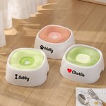Personalised Bone Paw Heart Floating Disk Spill Proof Water Bowl with Name Daily Supplies Birthday Gift for Pet Lovers