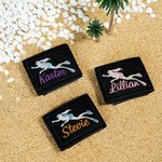 Personnalisé Multicolore brodé Scuba Diver Pattern BCD Identification Tag with Name Ocean Activities Birthday Gift for Diving Lovers (Cadeau d'anniversaire pour les amoureux de la plongée)
