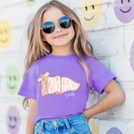 Henkilökohtainen viiri lippu kukka Bow Design pehmeä 100% puuvilla T-paita nimi ja Grade Syntymäpäivä takaisin kouluun lahja tytöille opettajille