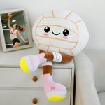 Personalized Cute Softball Volleyball Plush Toy with Text Birthday Team Gift for Ball Sports Players Kids