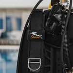 Personnalisé Multicolore brodé Scuba Diver Pattern BCD Identification Tag with Name Ocean Activities Birthday Gift for Diving Lovers (Cadeau d'anniversaire pour les amoureux de la plongée)
