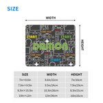 Personalized Game Elements Anti-Slip Mouse Pad with Name Back to School Birthday Gift for Students Game Lovers