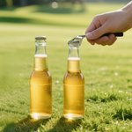 Décapsuleur Personnalisé avec Nom Gravé Accessoire de Bar Cadeau d'Anniversaire pour les Amateurs de Golf