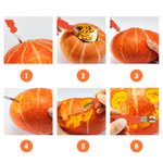 Personlig halloween pumpa snidningsverktyg 11 delar med namn och initialer samt spökmotiv perfekt halloweenpresent för familj