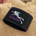 Personnalisé Multicolore brodé Scuba Diver Pattern BCD Identification Tag with Name Ocean Activities Birthday Gift for Diving Lovers (Cadeau d'anniversaire pour les amoureux de la plongée)