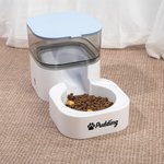 Personalised Red Heart Bone Paw Print Automatic Gravity Pet Feeder with Name Pet Supplies Birthday Adoption Anniversary Gift for Pet Lovers Owners