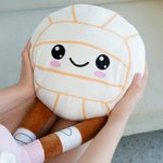 Personalized Cute Softball Volleyball Plush Toy with Text Birthday Team Gift for Ball Sports Players Kids